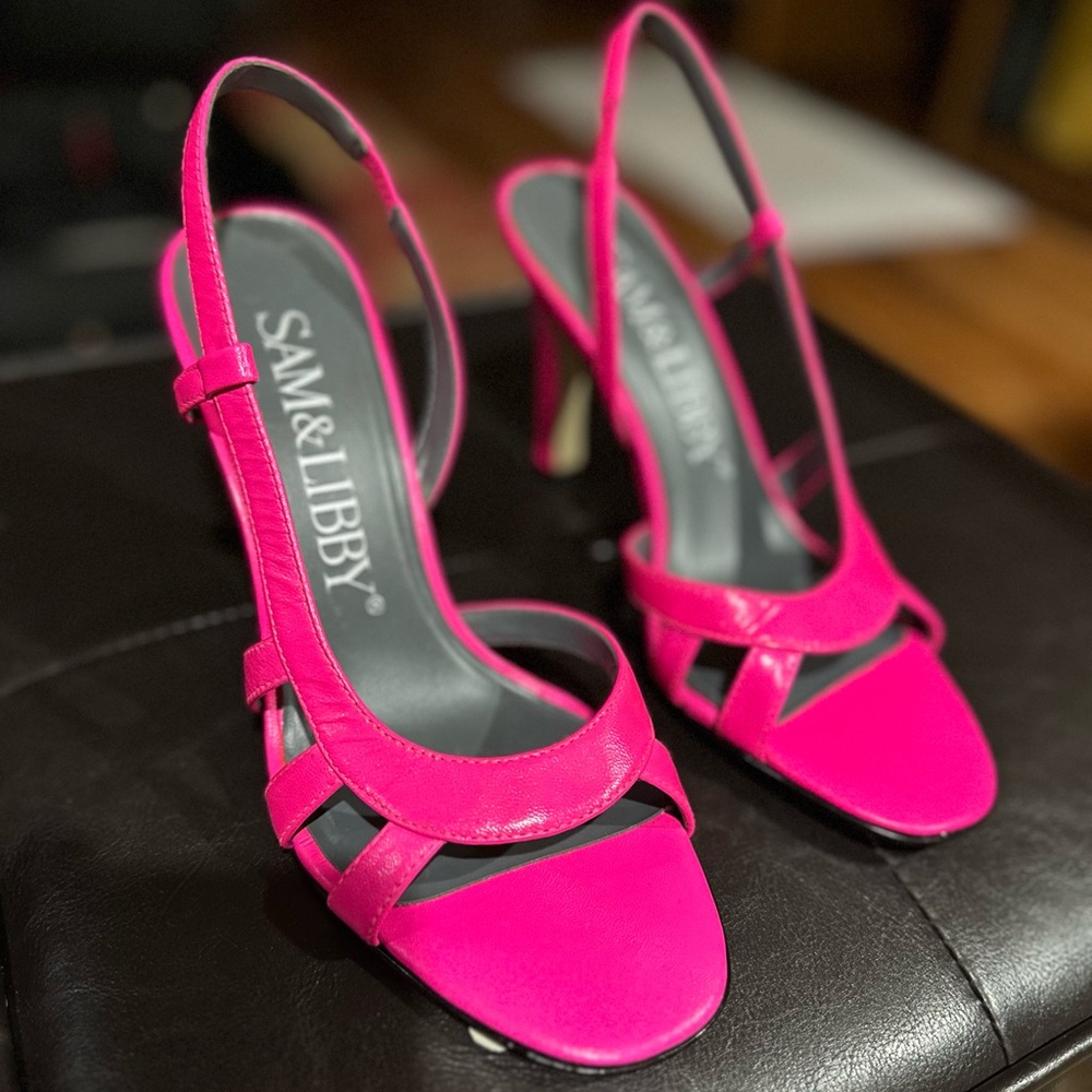 Sam & Libby Fuchsia Strappy Heels